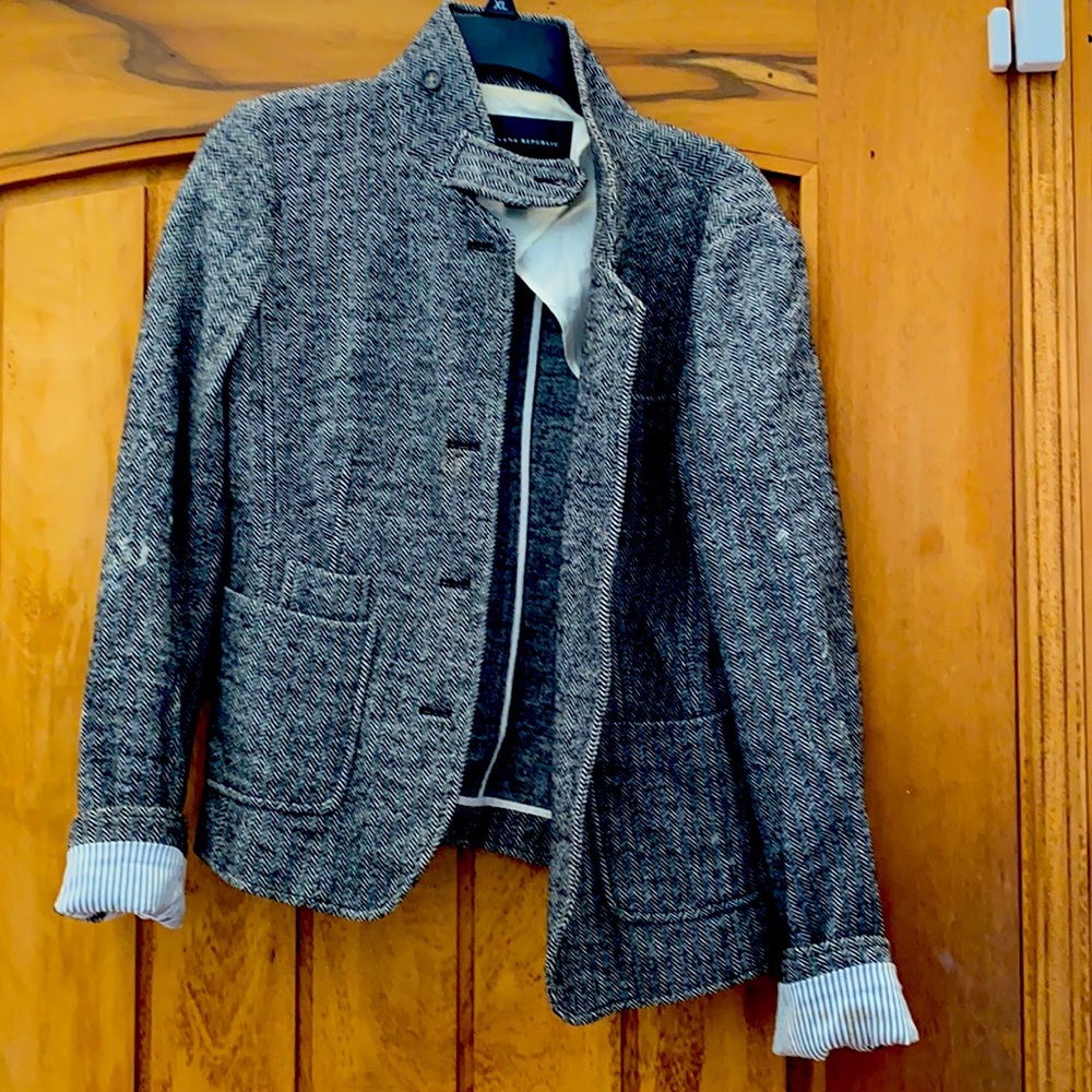 Tweed Banana Republic jacket.